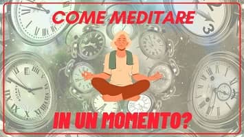 meditare in un momento